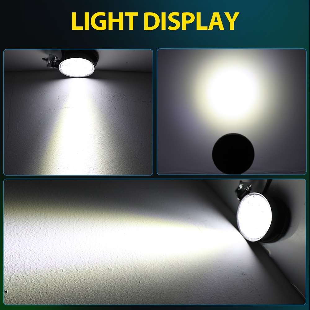 Set 2 Đèn Pha Led 42W 14 Bóng 12/24V Cho Xe Hơi/Xe Tải