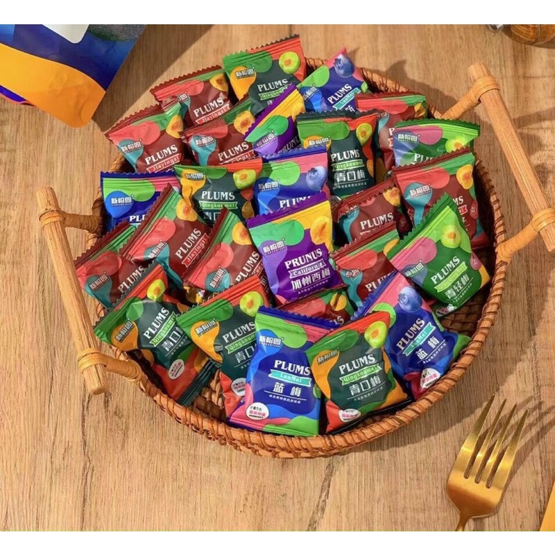 🍅🍎🍏Ô Mai Cherry - Ô Mai Việt Quất Plums Siêu Ngon, Túi 408G