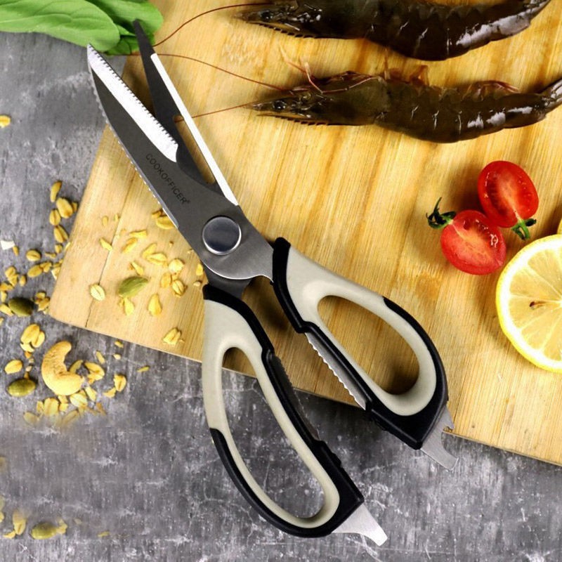 Kéo của bếp từ Đức dùng cho nhà và đồ bếp, cắt xương gà sắc bén, đa chức năng, mạnh mẽ để giết cá