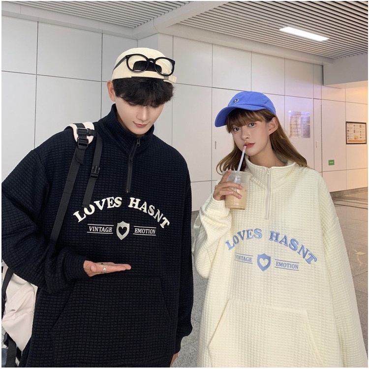 Áo Sweater Louis Polo Có Cổ SuzaHouseStore Dáng Rộng Thời Trang Năng Động Cho Cặp Đôi