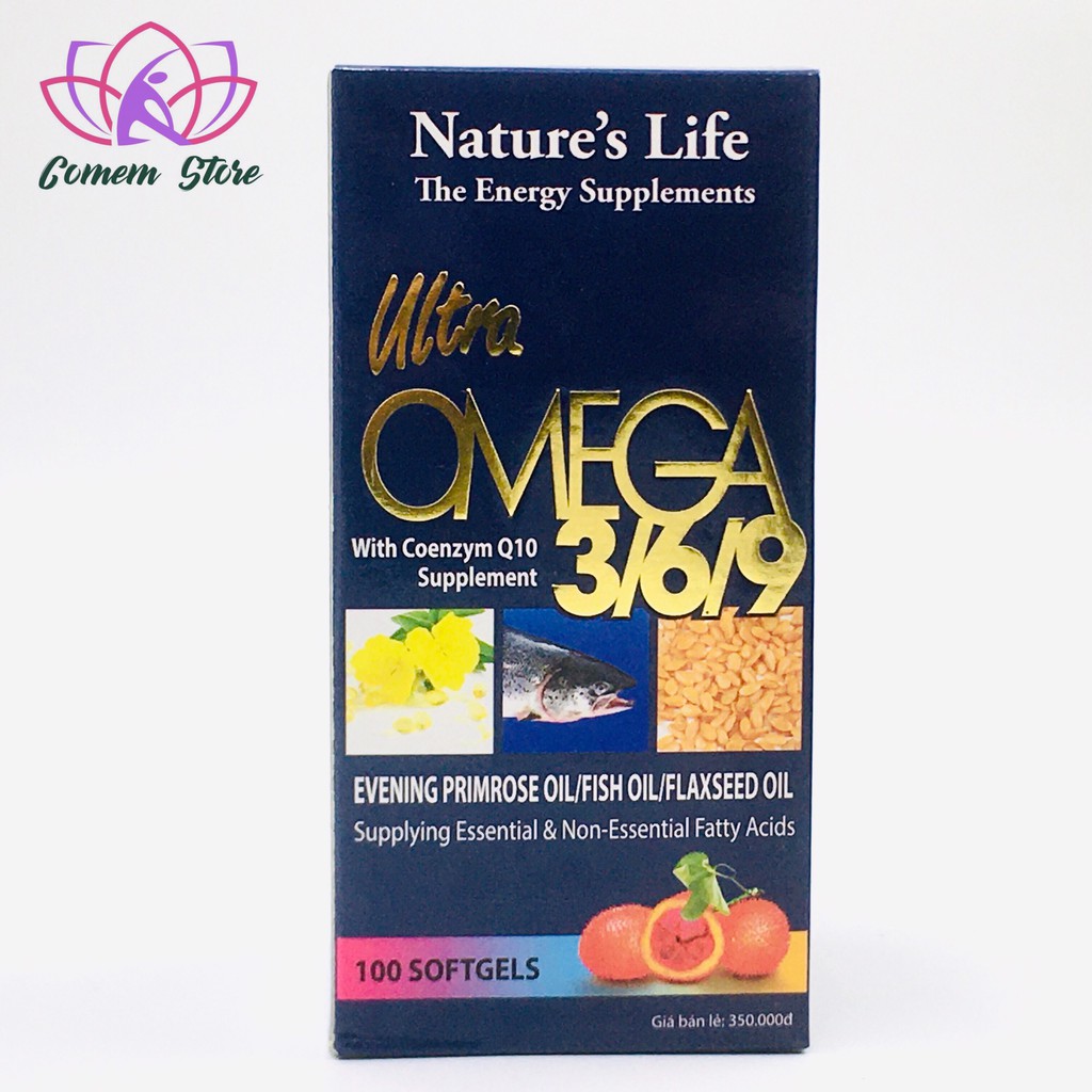 Dầu Cá Omega Alaska 3,6,9 Hỗ Trợ Hệ Tim Mạch , Trí Não , Tăng Cường Thị Lực , Sáng Mắt - Hộp 100v