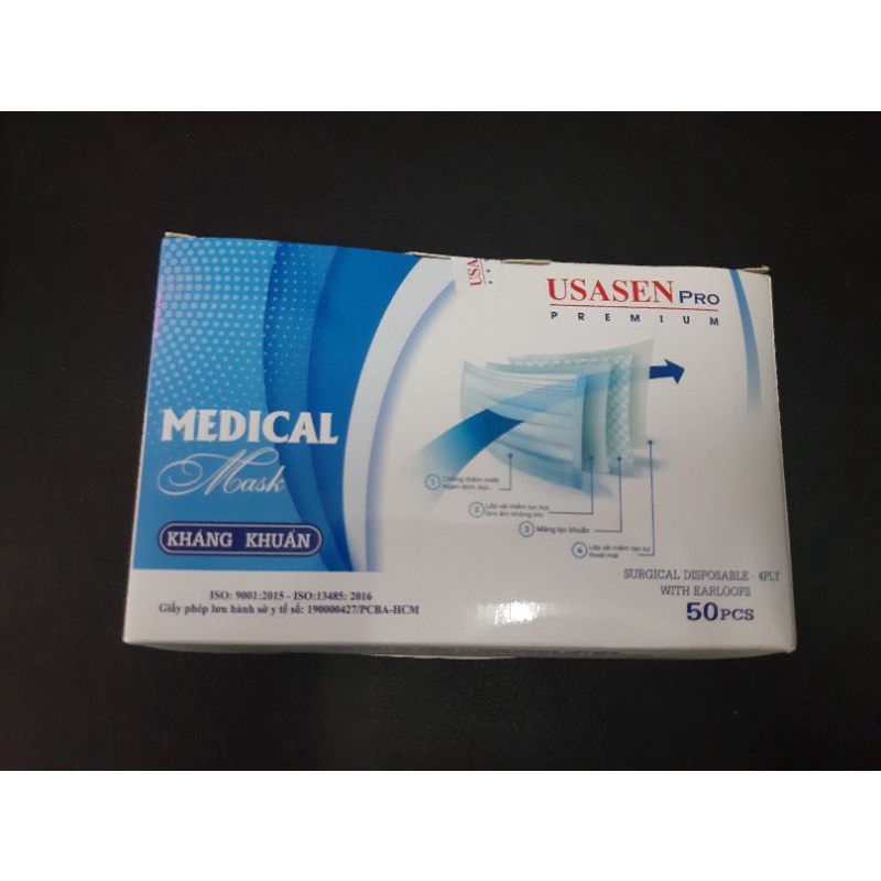 Hộp 50 cái khẩu trang y tế