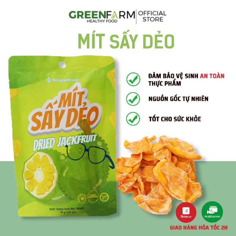 Mít sấy dẻo 45g trái cây sấy dẻo Nông Lâm Food không đường hỗ trợ ăn kiêng,giảm cân,giàu dinh dưỡng từ hoa quả