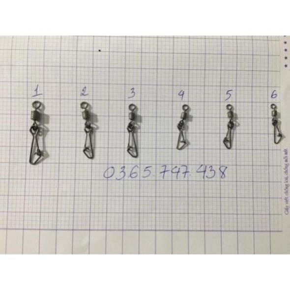 Combo  10 khoá link xoắn 2 vòng Shimano giá cực sốc đồ câu FISHING_HD