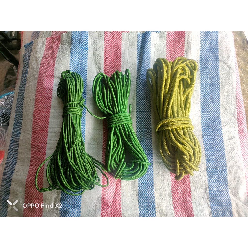 Dây dù tròn 6ly và 8ly, 10ly - Cuồn 17m - 20m  mét