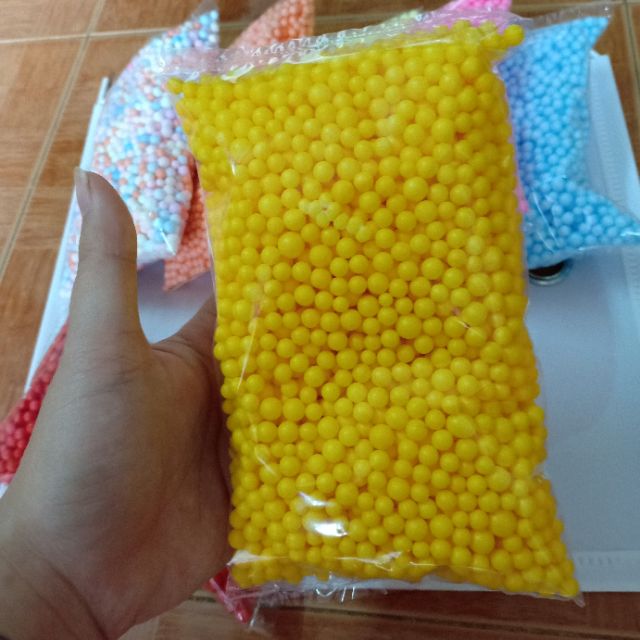1 gói xốp màu trang trí hộp quà / làm slime (10-15gr) | BigBuy360 - bigbuy360.vn