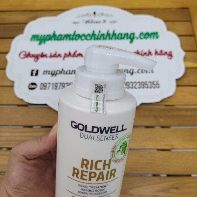 MẶT NẠ GOLDWELL PHỤC HỒI TÓC RICH REPAIR 200ML - 500ML