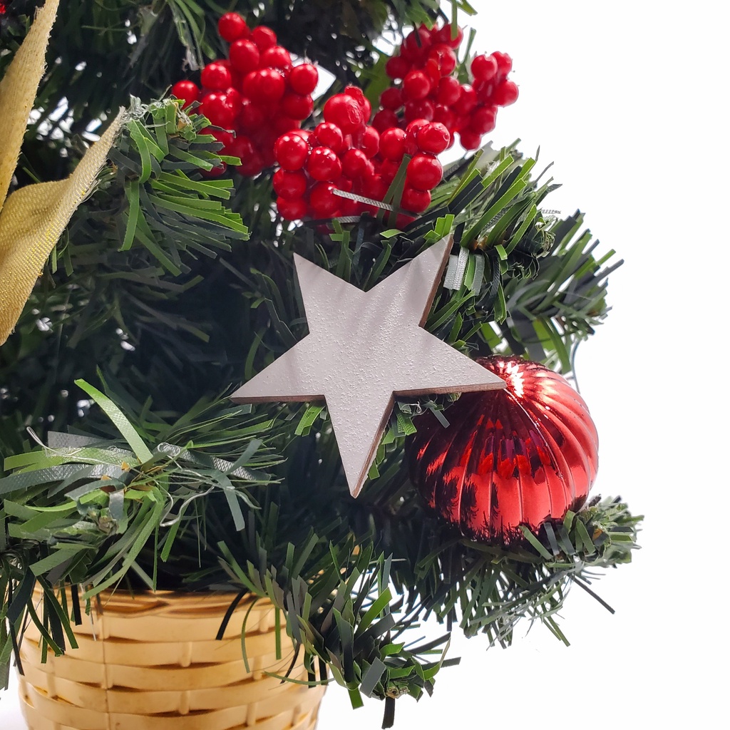 Cây Thông Nhí Để Bàn TL03 Trang Trí Giáng Sinh - Cây 40cm kèm đèn