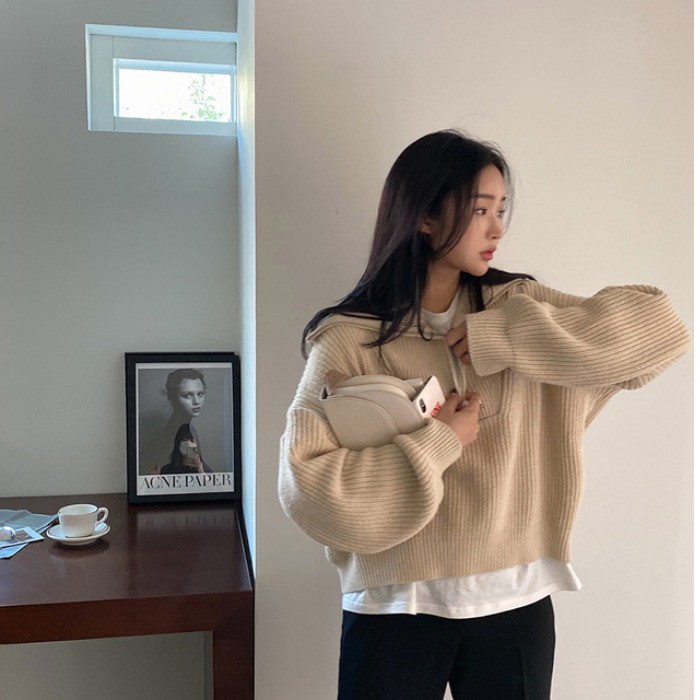 Áo khoác len Supa Renee style Hàn Quốc