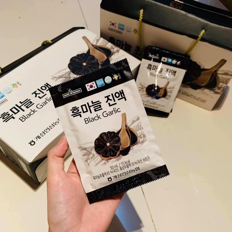 1 hộp nước ép Hồng Sâm Tỏi Đen Black Garlic