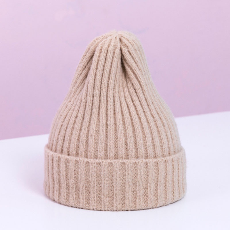 Mũ Beanie Màu Trơn Mềm Mại Giữ Ấm Tai Chống Gió Mùa Thu Đông Bảo Vệ Cho Bé t6-36 Tháng Tuổi