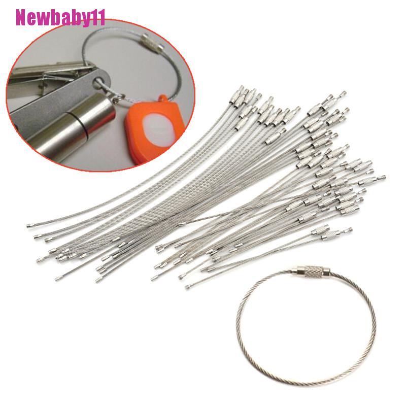Bộ 10 Móc Khóa Bằng Thép Không Gỉ 10 / 15 /