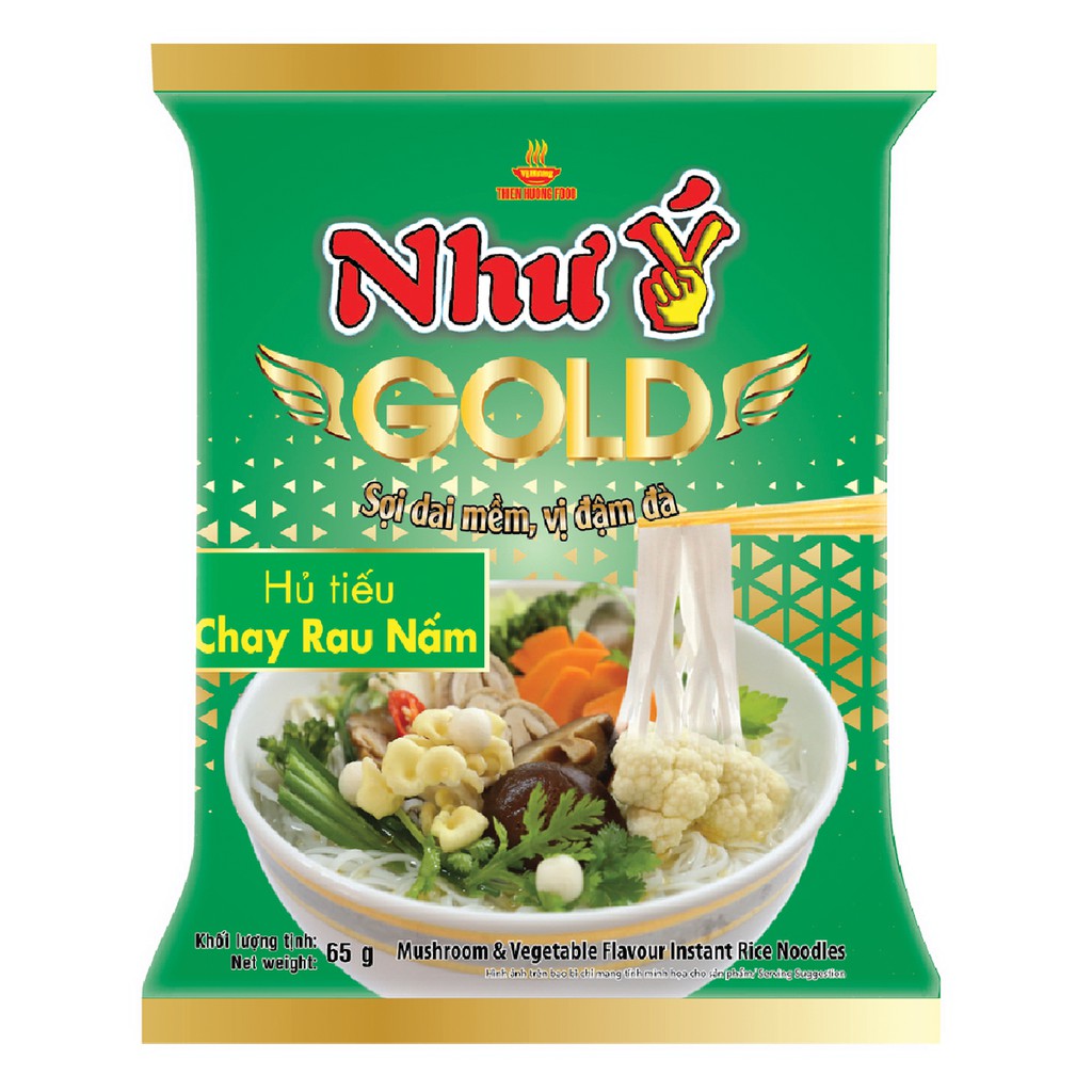 [Mã FMCGMALL - 8% đơn 250K] Thùng 30 Gói Hủ Tiếu Chay Như Ý Gold 65g/gói