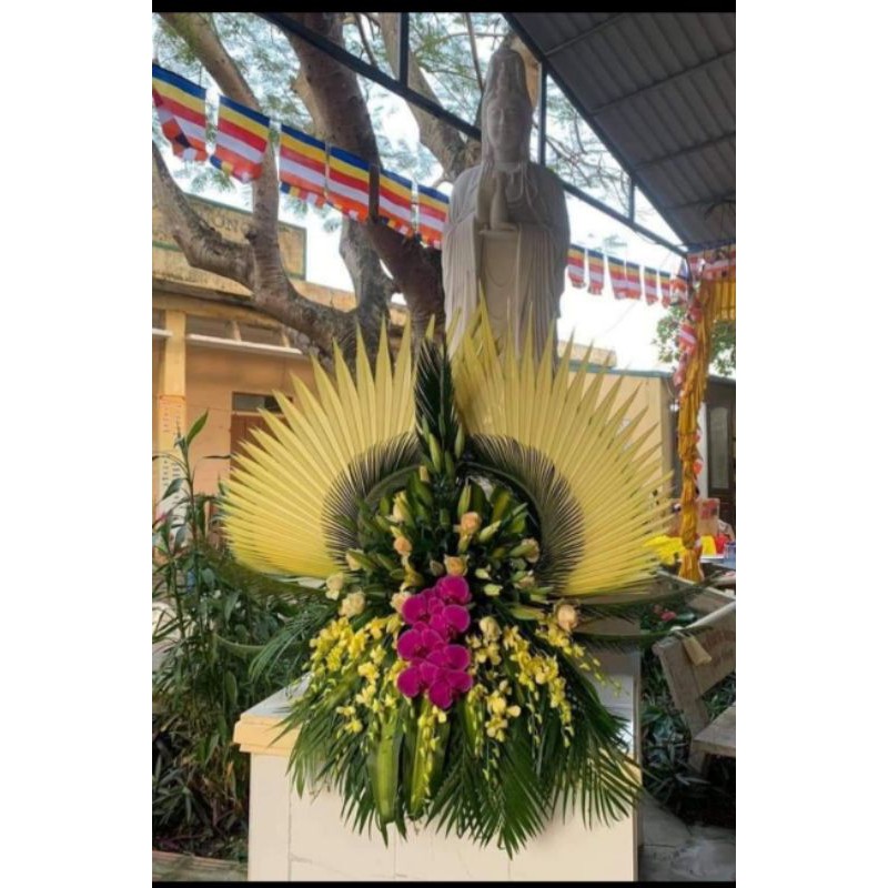 Lá cọ non nõn cọ cắm hoa , trang trí decor siêu đẹp chụp hình FLORA DECOR store