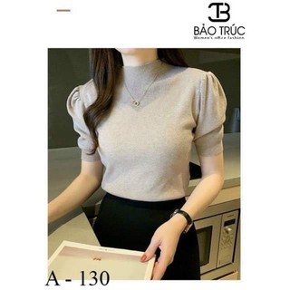 áo len tay bồng nữ