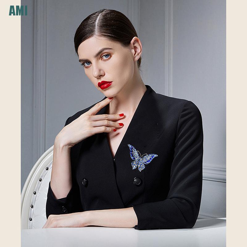 Trâm Cài Áo Hình Bướm Đính Đá Sang Trọng
