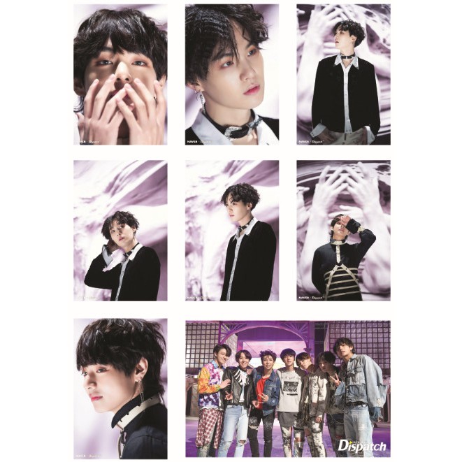 Lomo Card ảnh BTS On Behind The Scene Of Fake Love MV Shooting Full 7 thành viên