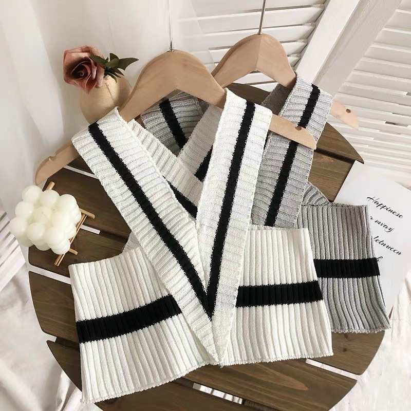 Áo quây len mtg cổ chéo mặc đc 2 kiểu
