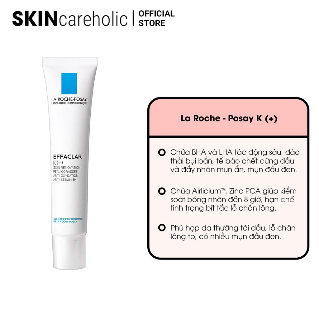 Kem Ngăn Giảm Mụn La Roche - Posay K (+)