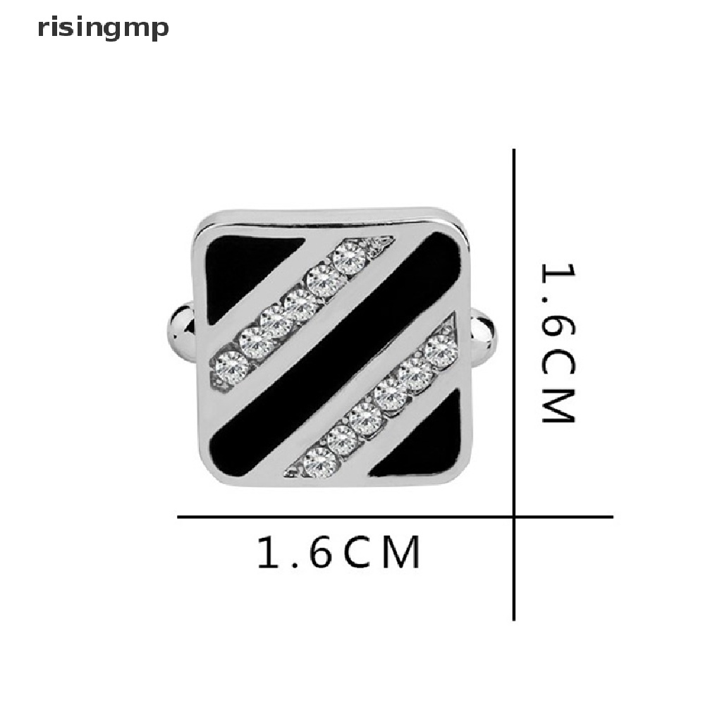 Khuy Măng Sét Cài Áo Sơ Mi Màu Đỏ Đen Cho Nam ♨Nóng Bỏng