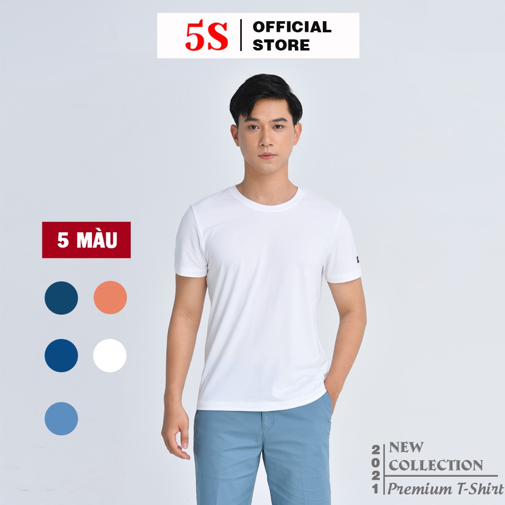 Áo Phông Nam Tay Ngắn Cổ Tròn 5S (6 màu), Chất Thun Cao Cấp Mềm Mại, Mát Lạnh (TSO21003)