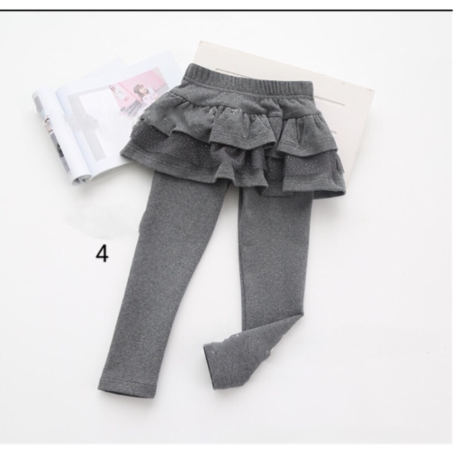 Chân váy nỉ  liền legging