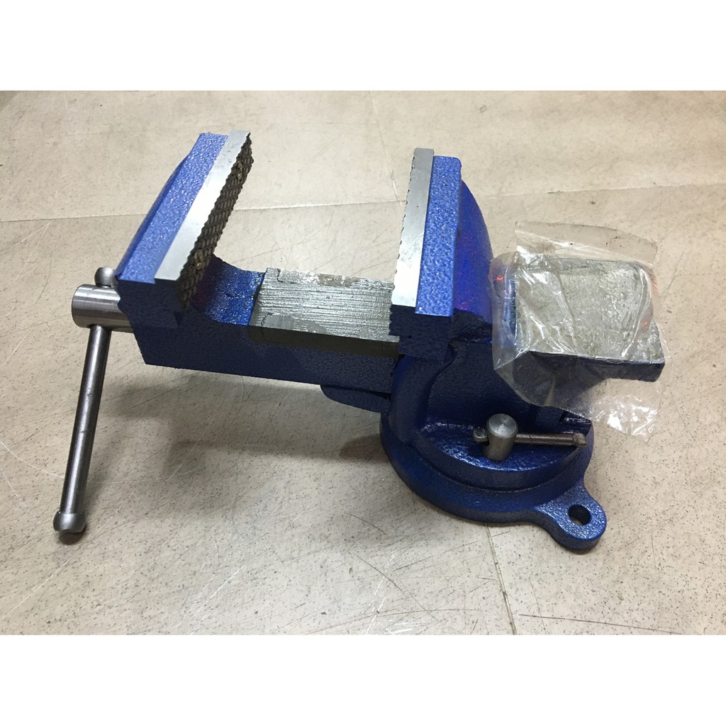 Ê tô kẹp bàn nguội xoay 360 độ Bench Vise Hàm 100mm, mở 100mm