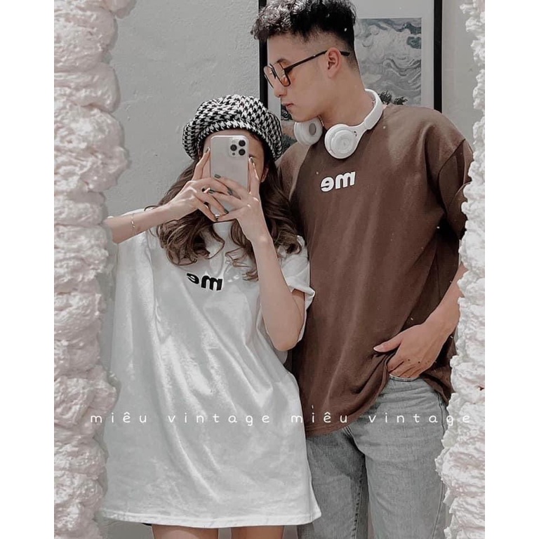 Áo thun tay lỡ Unisex , áo thun nam nữ Bingshop form rộng túi zip