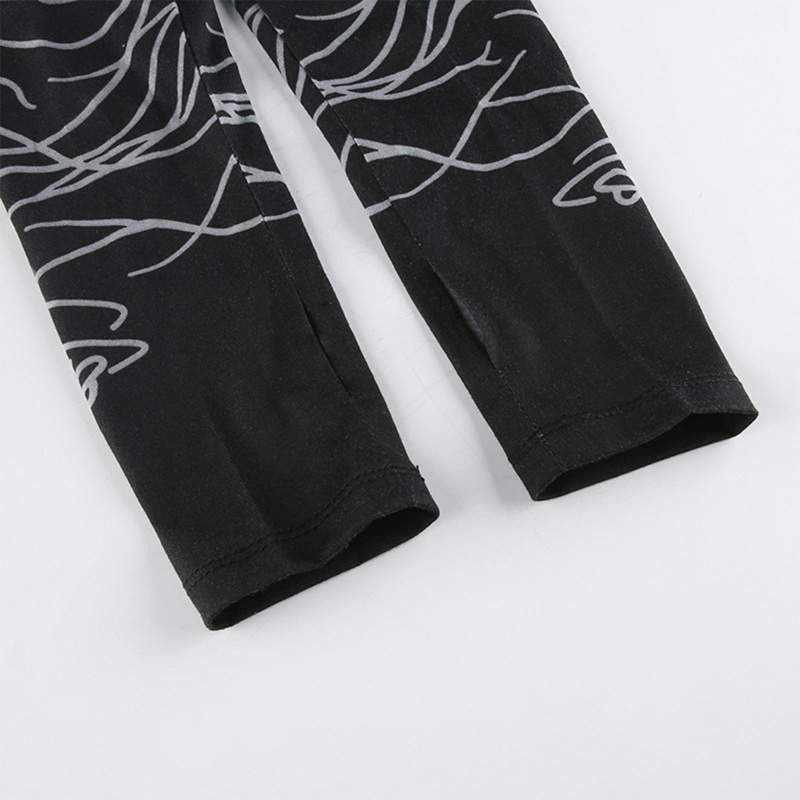 Brroa Áo Croptop Không Tay Khoét Lỗ In Chữ Phong Cách Harajuku Punk Cá Tính Cho Nữ