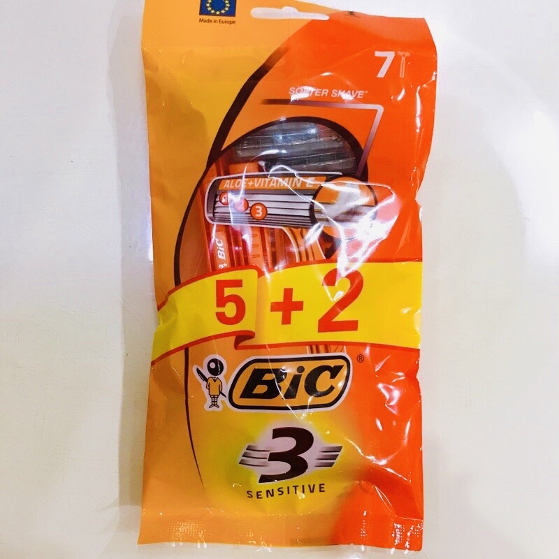 Bịch 7 Dao Cạo Râu Bic 3 Lưỡi [CHÍNH HÃNG 100%]