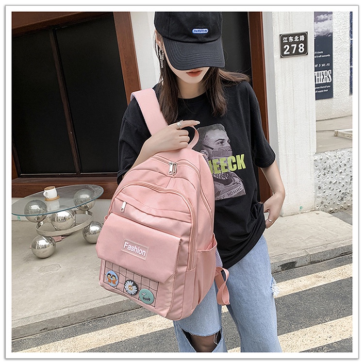 Balo thời trang phong cách Hàn Quốc dày dặn chống thấm nước dùng cho đi học đi chơi Fortune Mouse BLTT09183