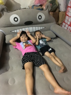 giường hơi hình thú