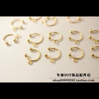 Bông Tai Mạ Vàng 18k Đính Hạt Xinh Xắn