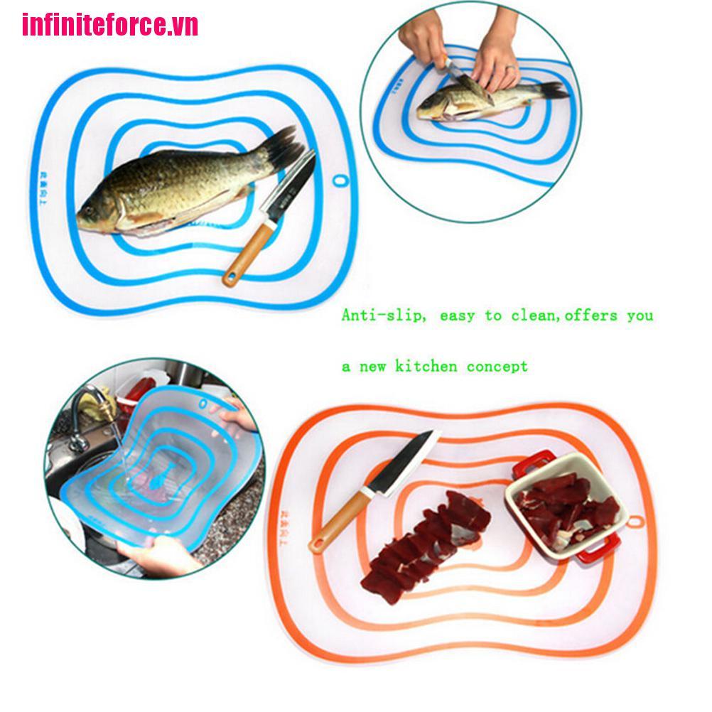 Thớt Cắt Rau Củ Quả Bằng Nhựa Siêu Mỏng Họa Tiết Hoạt Hình Dễ Thương