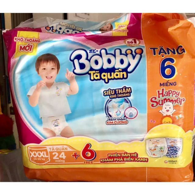 Tã quần bobby size XXXL 22 miếng