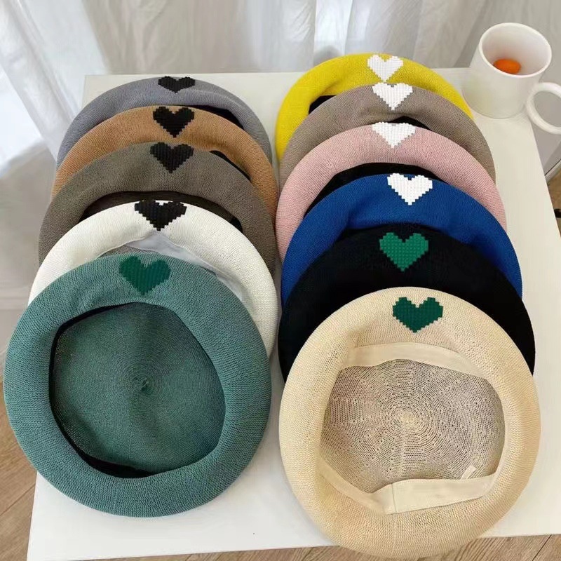 Mũ Beret Chống Nắng Thoáng Khí Thời Trang Xuân Hè 2022 Cho Nữ