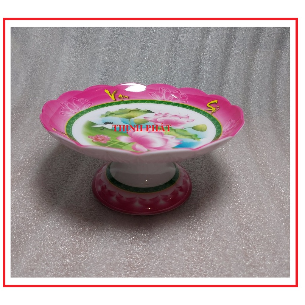 Dĩa chưng trái cây - chò chưng ngũ quả nhựa melamine đủ size - GIAO MÀU NGẪU NHIÊN