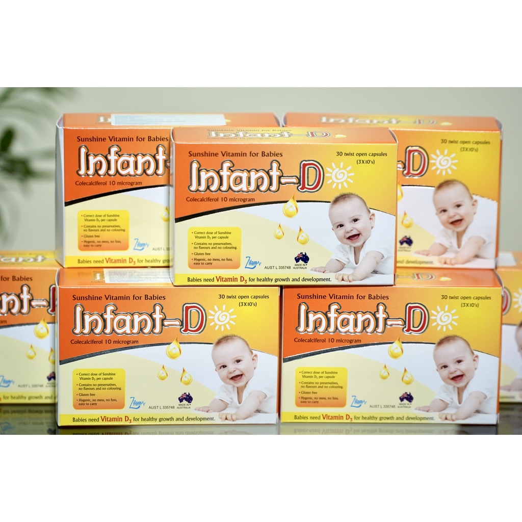 INFRANT D viên uống bổ sung Vitamin D3, tăng đề kháng, chắc răng , khoẻ xương