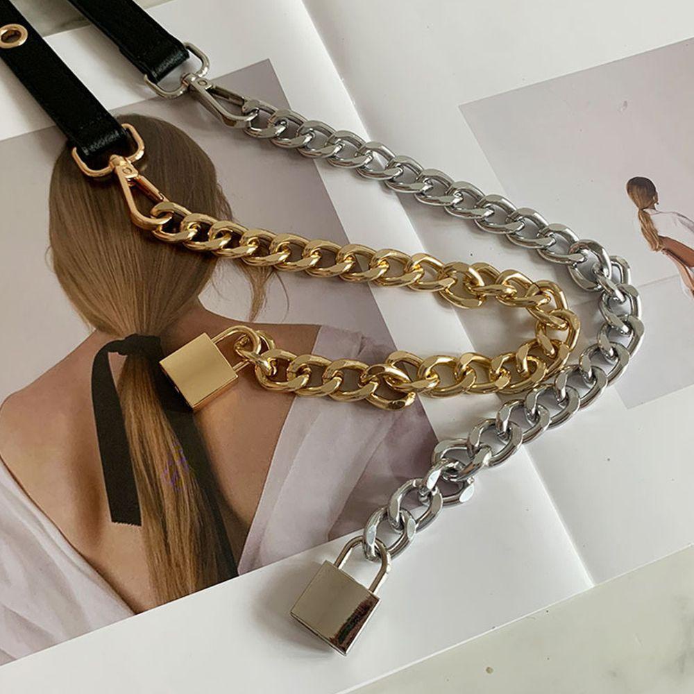 Thắt Lưng Dây Xích Bằng Da PU Thời Trang Cho Nữ