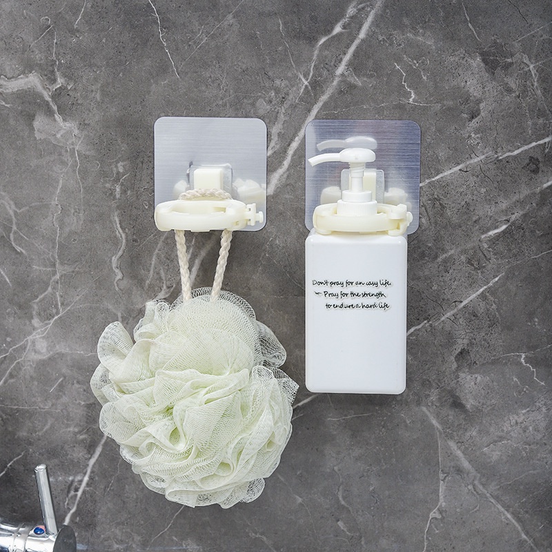 Giá Đỡ Cây Lau Nhà Gắn Tường Tự Dính Chống Thấm Nước Có Lỗ Thoát Nước Tiện Dụng