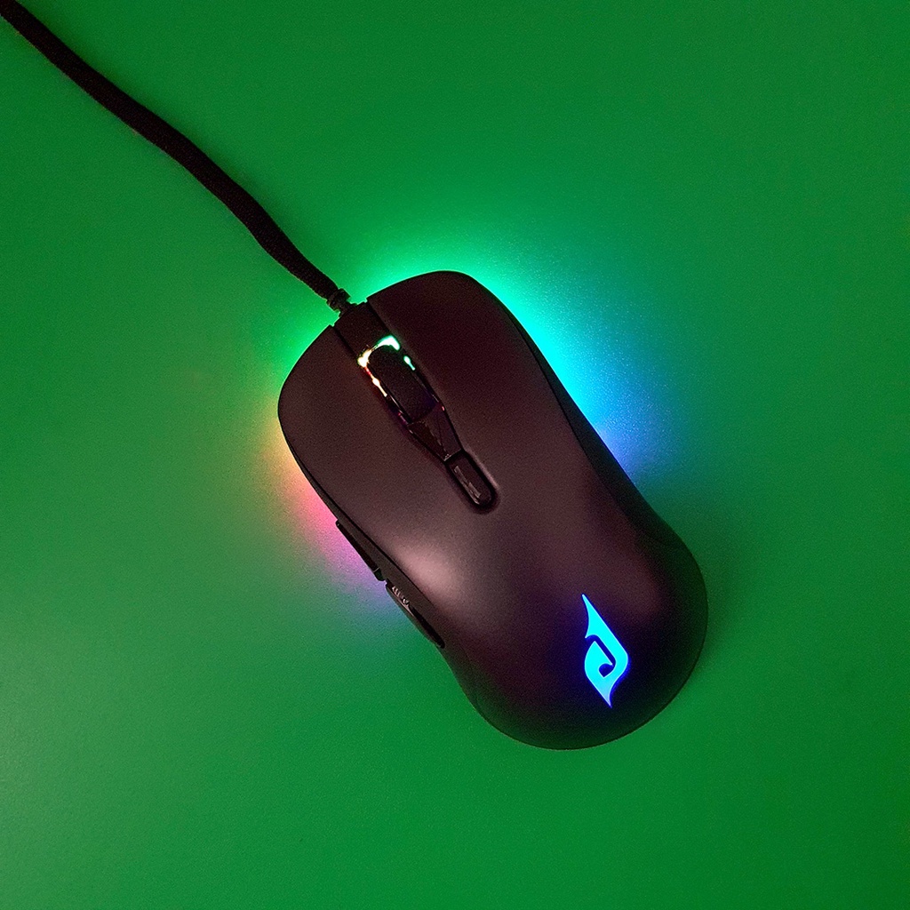 Chuột gaming, Chuột máy tính chơi game có dây E-Dra EM630 Ultra Light - 50 triệu lượt click - LED RGB - Hàng chính hãng