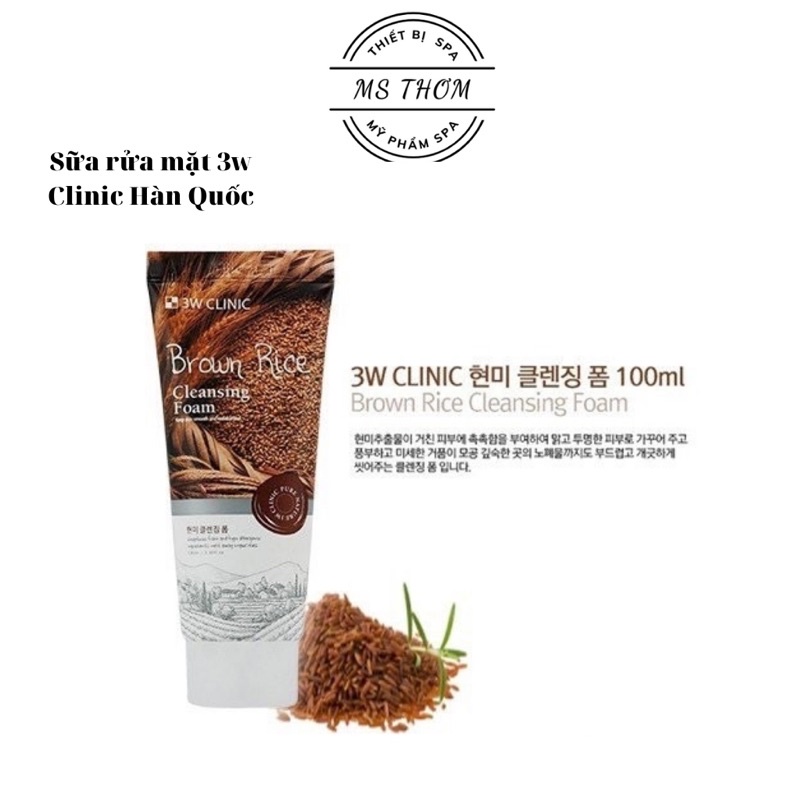 SỬA RỬA MẶT 3W CLINIC CÁC LOẠI (hàng chuẩn Hàn check code Oke)