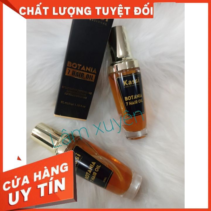 Tinh dầu dưỡng tóc Kassi Botania 50ml, chiết xuất 7 loại dầu thiên nhiên  FREESHIP  nuôi dưỡng tóc khỏe. cải thiện xơ.