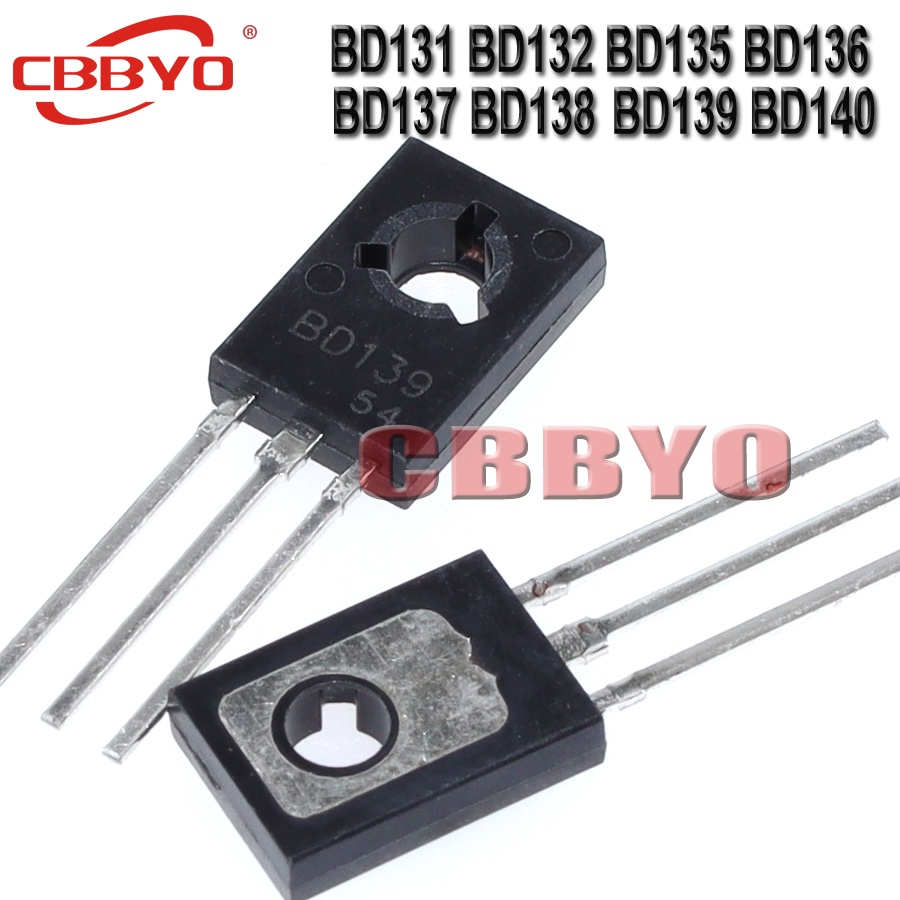20 CÁI BD135 BD136 BD138 BD131 BD132 BD137 BD139 BD140 TO-126 NPN Power Triode Transistor Thương hiệ