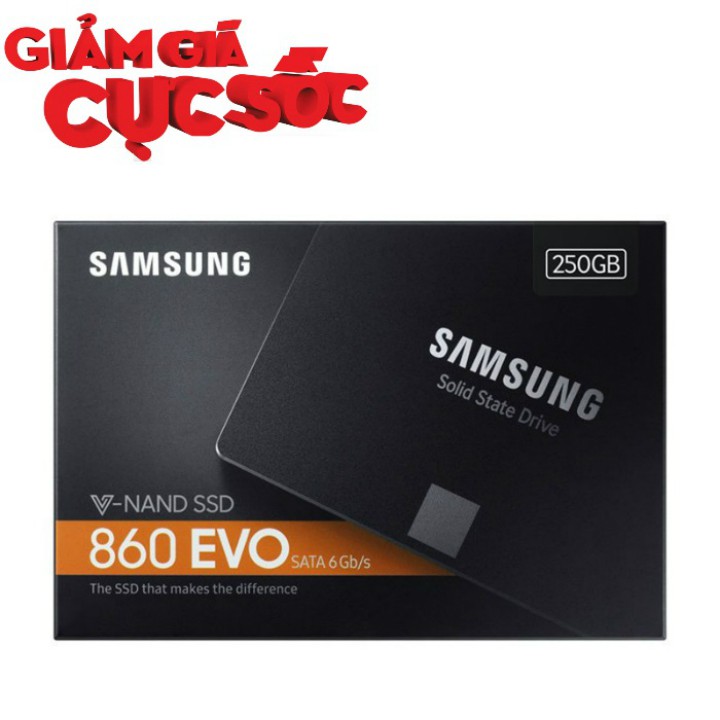 Ổ cứng SSD Samsung 860 evo 250Gb chính hãng 5 năm
