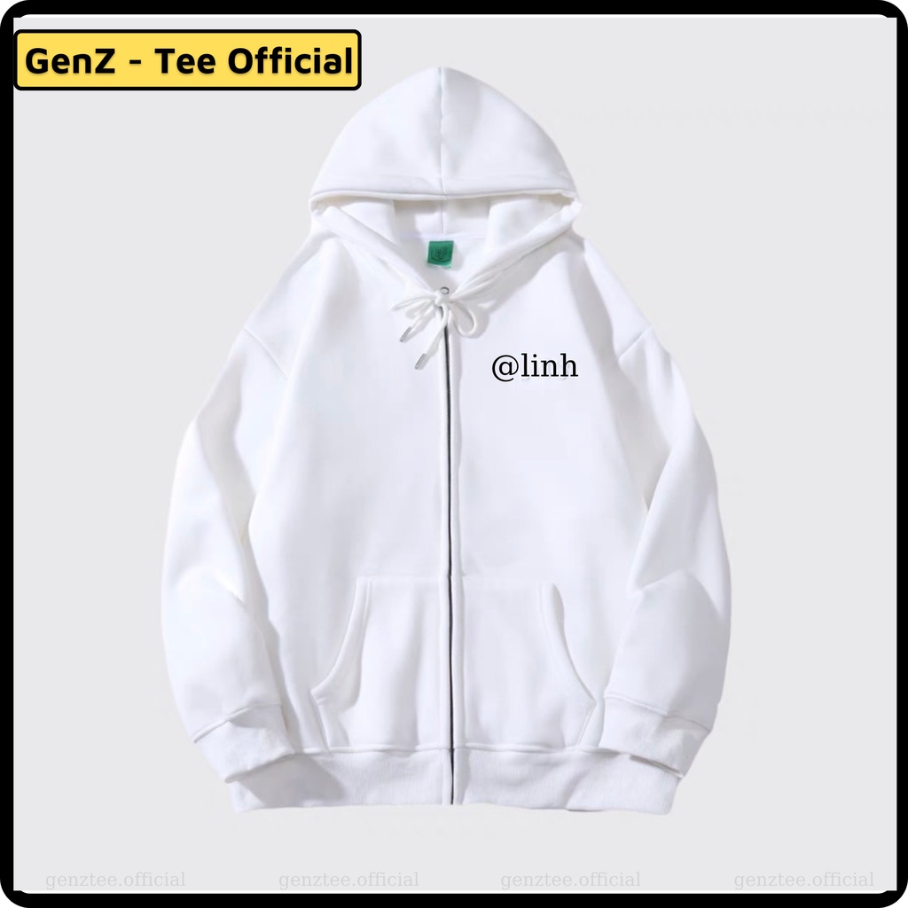 Áo Khoác Nỉ Hoodie Zip In Theo Yêu Cầu, Áo Khoác Hình Cá Nhân