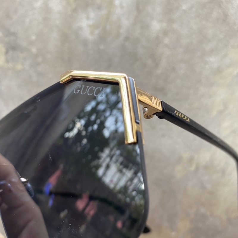 Kính mát thời trang nam nữ   mắt vuông chống UV400 chống bụi đi đường màu sắc thời trang