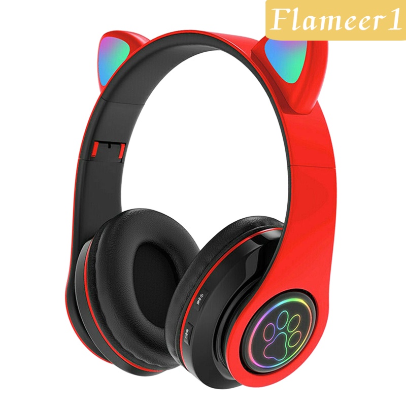 Tai Nghe Bluetooth 5.0 Không Dây Thiết Kế Hình Tai Mèo Dễ Thương