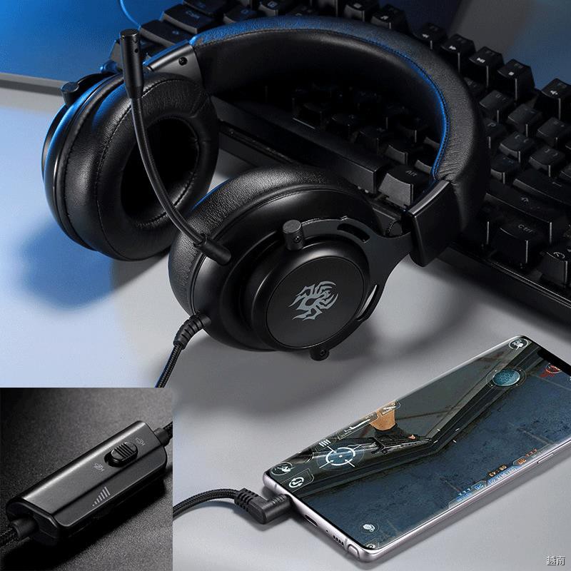 ✶✾✵Tai nghe có dây ôm đầu, thể thao điện tử, thoại di động, máy tính, đa năng, Xbox Internet cafe, CSGO game, xuyên