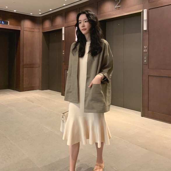 Áo khoác SUXI dài tay cổ điển thời trang cho nữ